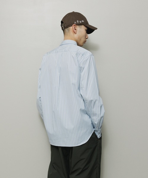 BAL（バル）の「HALF FLY BUTTON SHIRT（シャツ/ブラウス・メンズ・ブルー・1/2/3）」の3枚目の写真