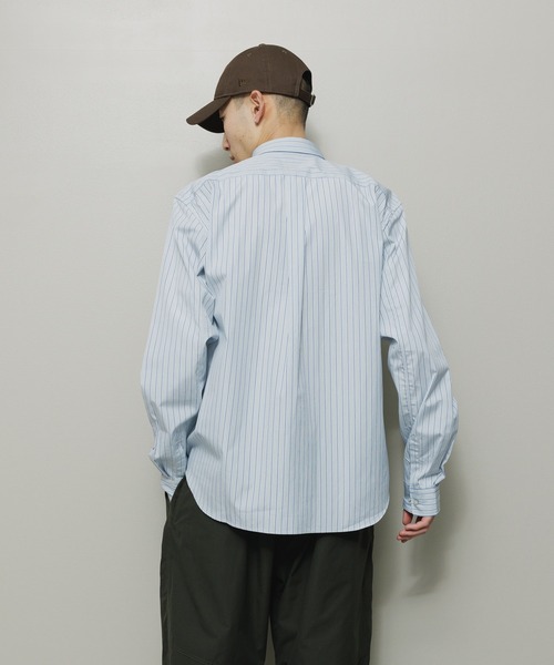 BAL（バル）の「HALF FLY BUTTON SHIRT（シャツ/ブラウス・メンズ・ブルー・1/2/3）」の4枚目の写真