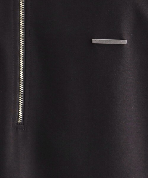 tk.TAKEO KIKUCHI（ティーケータケオキクチ）の「◆配色ハーフジップポロ（ポロシャツ・メンズ・グリーン/ブラック/ホワイト・03/02/01）」の8枚目の写真