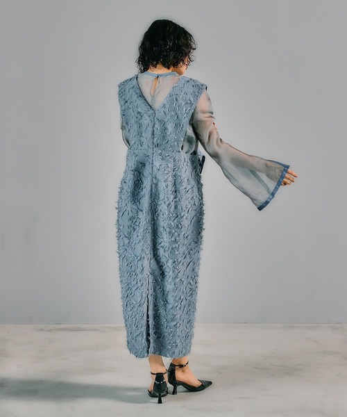 LEPSIM（レプシィム）の「【結婚式／オケージョン】ジャガードインナー付きワンピース　321913（ドレス・レディース・ブラック/ブルー・FREE）」の20枚目の写真