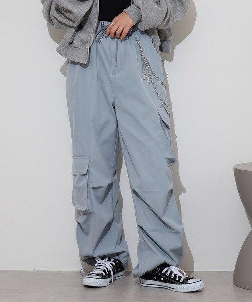 洗練された【MARNI】ギャバジンパンツ カーゴポケット 24AW新作 MARNI(マルニ) 23SSガーメントダイワイドカーゴパンツPUJU0068A0