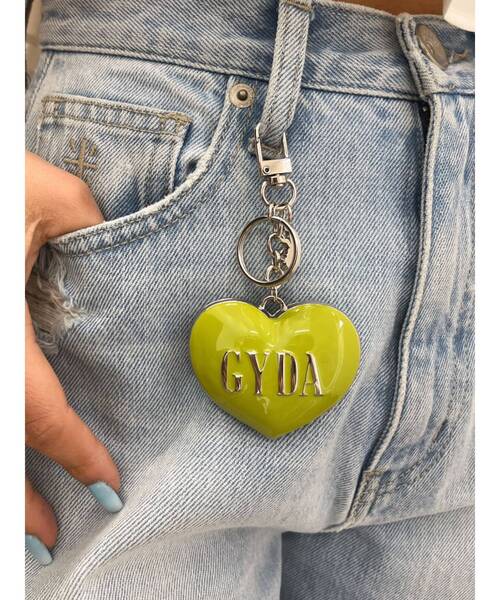 GYDA(ジェイダ)の「GYDA Heart charm(キーホルダー・レディース・ピンク/ライム/スカイブルー/ブラック・FREE)」の3枚目の写真