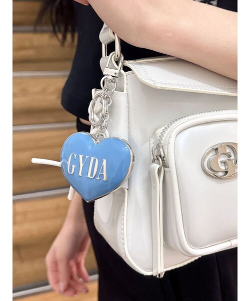 GYDA(ジェイダ)の「GYDA Heart charm(キーホルダー・レディース・ピンク/ライム/スカイブルー/ブラック・FREE)」の7枚目の写真