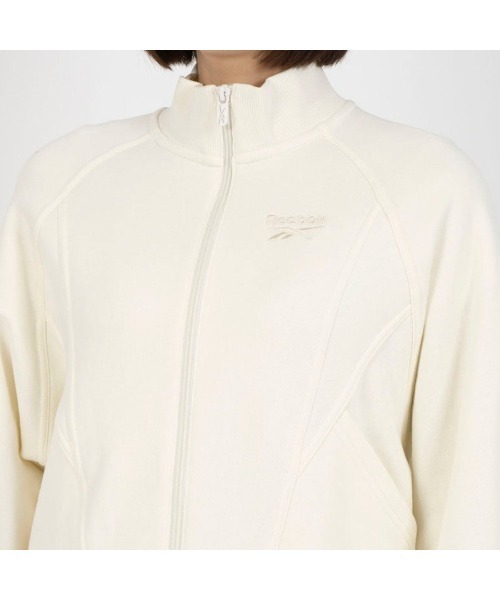 Reebok(リーボック)の「アイコン エレメンツ スウェット / ICON ELEMENTS FT FZ(ジャージ・レディース・オフホワイト・MEDIUM/LARGE/SMALL/XX-LARGE/X-LARGE)」の4枚目の写真
