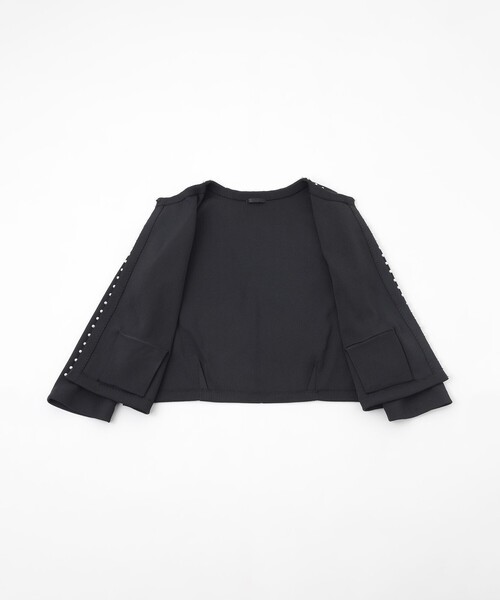 TO BE CHIC(トゥー ビー シック)の「パールニット カーディガン(カーディガン/ボレロ・レディース・ブラック/オフホワイト/オレンジ・42/40)」の13枚目の写真
