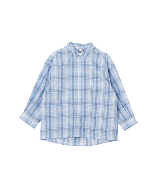 McGREGOR(マックレガー)の「ポプリンチェックシャツ(シャツ/ブラウス・レディース・ブルー/ピンク/ベージュ・M/L)」の12枚目の写真