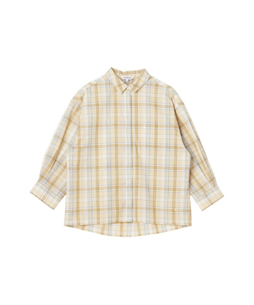McGREGOR(マックレガー)の「ポプリンチェックシャツ(シャツ/ブラウス・レディース・ブルー/ピンク/ベージュ・M/L)」の14枚目の写真