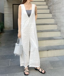 Futier land | ブロックレースサロペット / 2way(サロペット/オーバーオール)