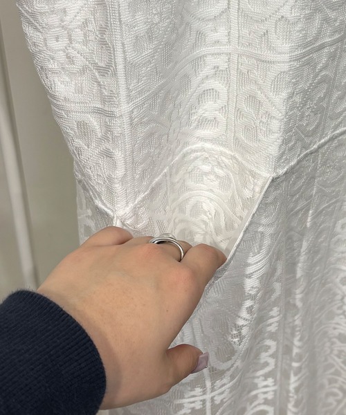 Futier land（フューティアランド）の「ブロックレースサロペット / 2way（サロペット/オーバーオール・レディース・アイボリー/ブラック・FREE）」の16枚目の写真