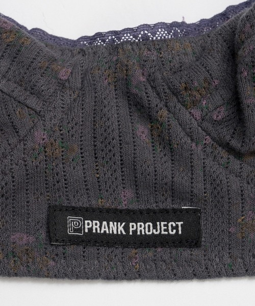 PRANK PROJECT（プランクプロジェクト）の「パターンメッシュレースブラ / Pattern Mesh Lace Bra（ブラジャー・レディース・ホワイト/チャコールグレー・M/S）」の6枚目の写真