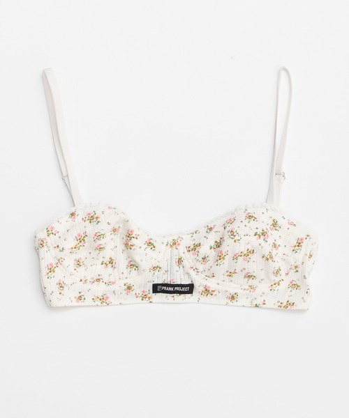 PRANK PROJECT（プランクプロジェクト）の「パターンメッシュレースブラ / Pattern Mesh Lace Bra（ブラジャー・レディース・ホワイト/チャコールグレー・M/S）」の9枚目の写真