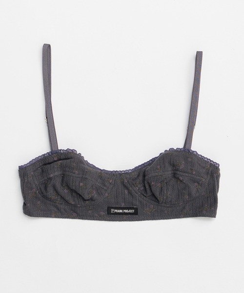 PRANK PROJECT（プランクプロジェクト）の「パターンメッシュレースブラ / Pattern Mesh Lace Bra（ブラジャー・レディース・ホワイト/チャコールグレー・M/S）」の8枚目の写真