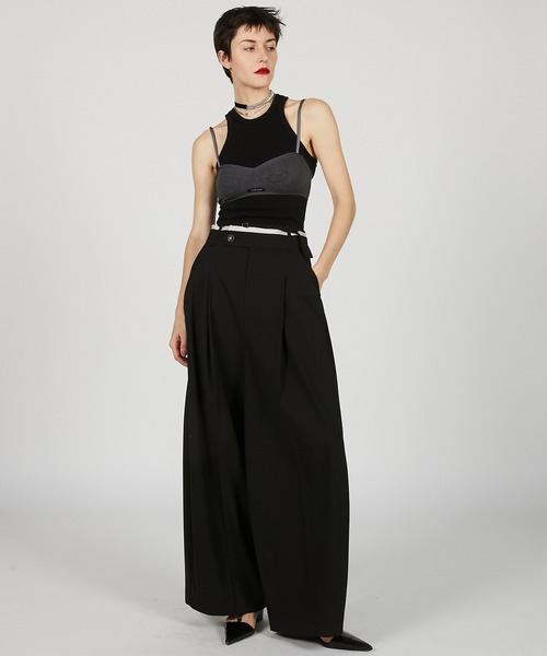 PRANK PROJECT（プランクプロジェクト）の「パターンメッシュレースブラ / Pattern Mesh Lace Bra（ブラジャー・レディース・ホワイト/チャコールグレー・M/S）」の14枚目の写真