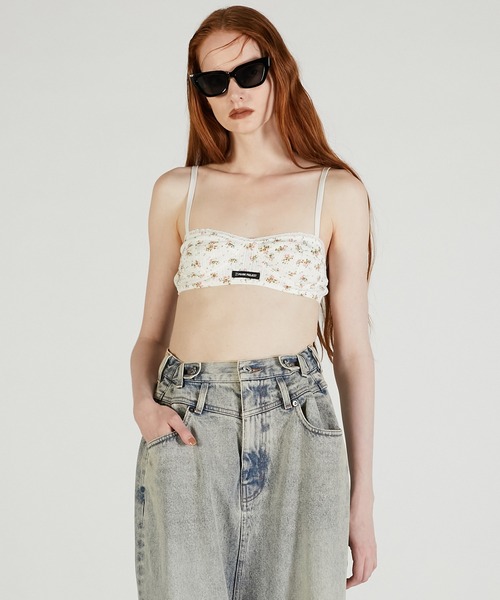 PRANK PROJECT（プランクプロジェクト）の「パターンメッシュレースブラ / Pattern Mesh Lace Bra（ブラジャー・レディース・ホワイト/チャコールグレー・M/S）」の17枚目の写真