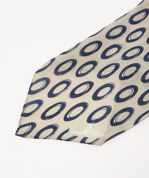 UNITED ARROWS（ユナイテッドアローズ）の「＜molteni＞ オーバルプリント アスコットタイ（ストール/ショール・メンズ・ベージュ/ダークブラウン・FREE）」の3枚目の写真