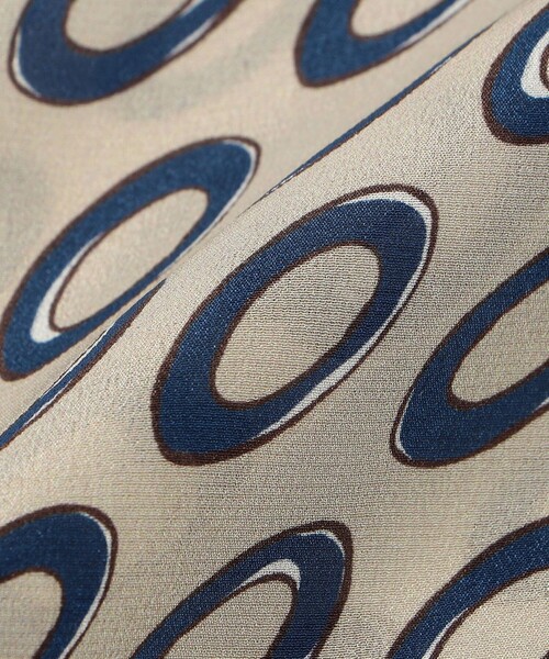 UNITED ARROWS（ユナイテッドアローズ）の「＜molteni＞ オーバルプリント アスコットタイ（ストール/ショール・メンズ・ベージュ/ダークブラウン・FREE）」の4枚目の写真