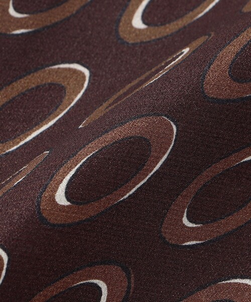 UNITED ARROWS（ユナイテッドアローズ）の「＜molteni＞ オーバルプリント アスコットタイ（ストール/ショール・メンズ・ベージュ/ダークブラウン・FREE）」の7枚目の写真