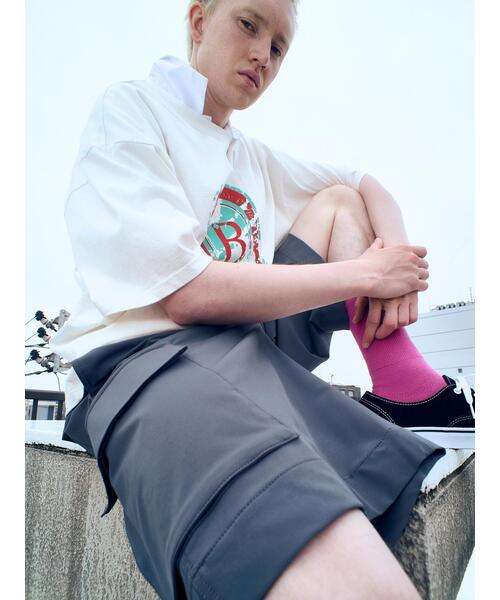 BEAVER（ビーバー）の「B omnivore/ビーオムニボー　PS CARGO SHORTS PSカーゴショーツ（その他パンツ・メンズ・チャコールグレー/ブラック・M/L）」の15枚目の写真
