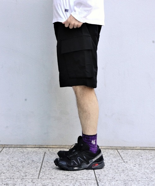 BEAVER（ビーバー）の「B omnivore/ビーオムニボー　PS CARGO SHORTS PSカーゴショーツ（その他パンツ・メンズ・チャコールグレー/ブラック・M/L）」の8枚目の写真