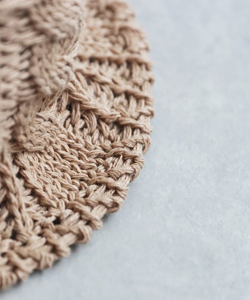 antiqua（アンティカ）の「コットンニットハット（ニットキャップ/ビーニー・レディース・ベージュ/アイボリー・FREE）」の14枚目の写真