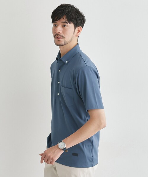 TAKEO KIKUCHI（タケオキクチ）の「【接触冷感/ONOFF】ビズ ポロシャツ（ポロシャツ・メンズ・ライトグレー/ブルー/ネイビー/ブルー系その他/ピンク系/チャコールグレー・01/02/03/04）」の9枚目の写真