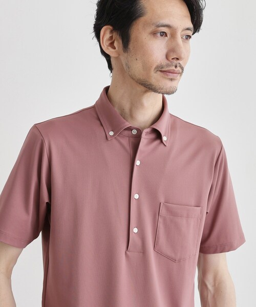 TAKEO KIKUCHI（タケオキクチ）の「【接触冷感/ONOFF】ビズ ポロシャツ（ポロシャツ・メンズ・ライトグレー/ブルー/ネイビー/ブルー系その他/ピンク系/チャコールグレー・01/02/03/04）」の12枚目の写真