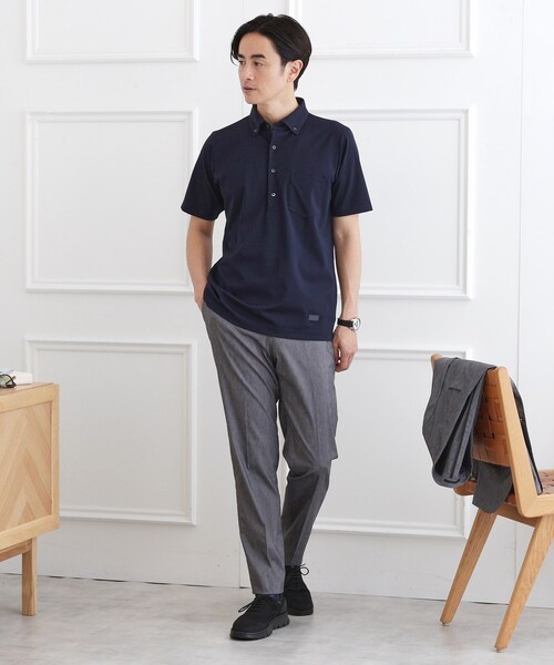 TAKEO KIKUCHI（タケオキクチ）の「【接触冷感/ONOFF】ビズ ポロシャツ（ポロシャツ・メンズ・ライトグレー/ブルー/ネイビー/ブルー系その他/ピンク系/チャコールグレー・01/02/03/04）」の17枚目の写真