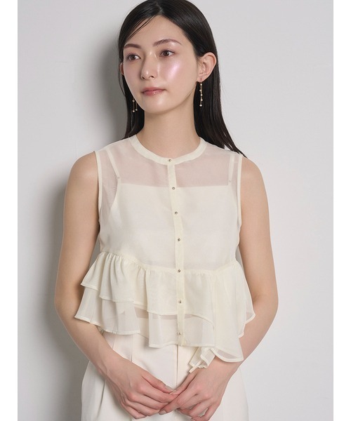 新品未使用タグ付き　セルフォード　ふくれJQチュニックブラウス　アイボリー CELFORD（セルフォード）の「ふくれJQチュニックブラウス