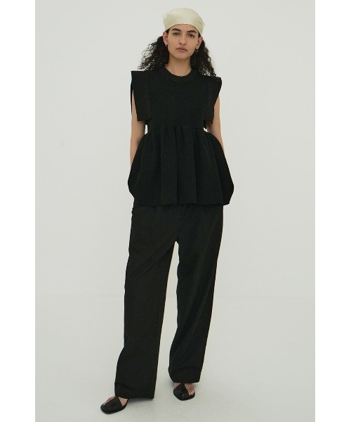 CLANE（クラネ）の「CLANE SQUARE SELEEVE GATHER KNIT TOPS