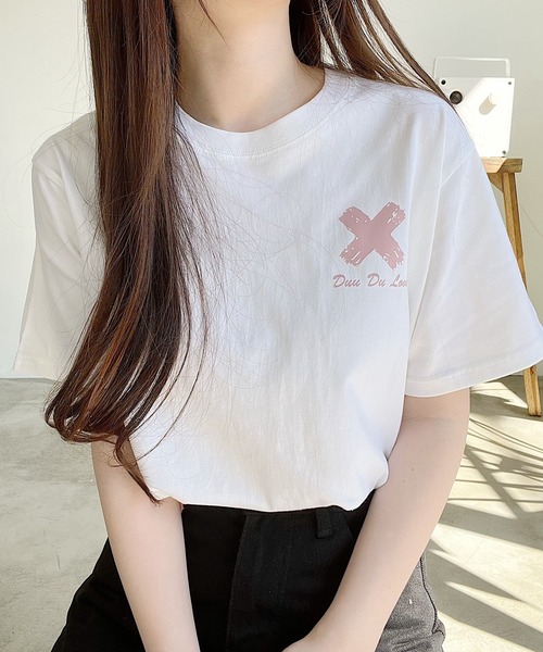 Nana(ナナ)の「ワンポイントプリントTシャツ(Tシャツ/カットソー・レディース・ホワイト・FREE)」の7枚目の写真