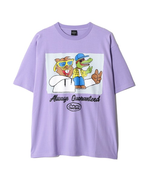 MANASTASH(マナスタッシュ)の「MANASTASH/マナスタッシュ RE:CTN TEE FRIENDS(Tシャツ/カットソー・メンズ・ホワイト/ラベンダー・S/M/L/XL)」の4枚目の写真