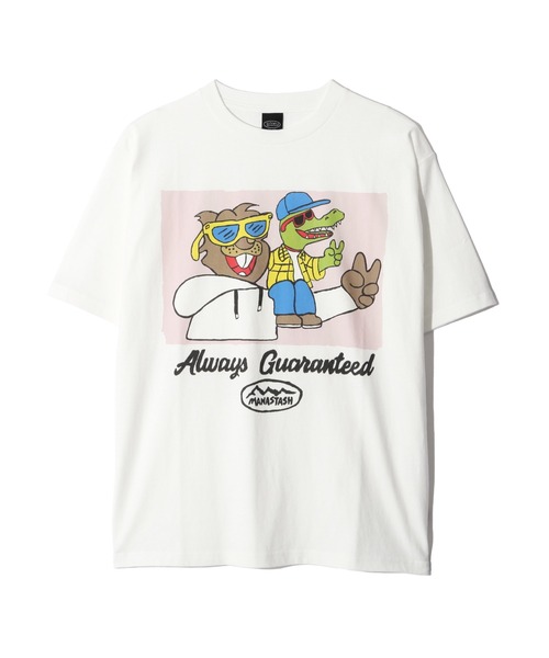 MANASTASH(マナスタッシュ)の「MANASTASH/マナスタッシュ RE:CTN TEE FRIENDS(Tシャツ/カットソー・メンズ・ホワイト/ラベンダー・S/M/L/XL)」の3枚目の写真