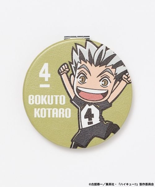 JEANASIS(ジーナシス)の「【ハイキュー!!】コンパクトミラー/323879(手鏡/メイクミラー・レディース・オレンジ/オレンジ系その他/レッド系その他/バーガンディー/イエロー系その他/レッド・FREE)」の2枚目の写真