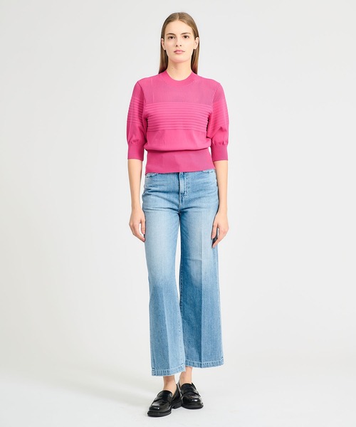RED CARD TOKYO（レッドカード）の「RED CARD TOKYO / Slogan ストレート デニムパンツ（デニムパンツ・レディース・ライトブルー・23/24/22/25）」の9枚目の写真