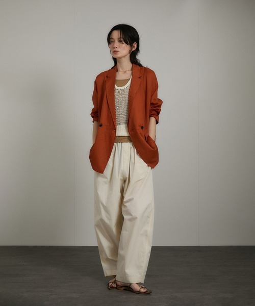 SALON adam et rope'（サロン アダム エ ロペ）の「ギマコットンスパンコールベスト/タンク（ベスト・レディース・チャコールグレー/オフホワイト/ブラウン系その他2・FREE）」の7枚目の写真