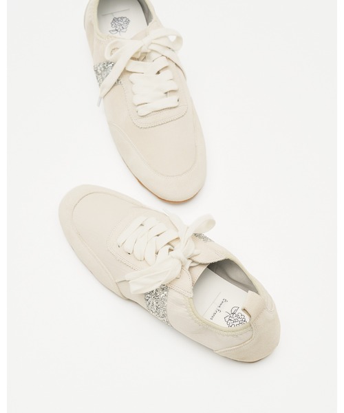 グリッターライン レースアップ スニーカー（スニーカー）｜Emma