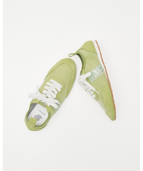 グリッターライン レースアップ スニーカー（スニーカー）｜Emma