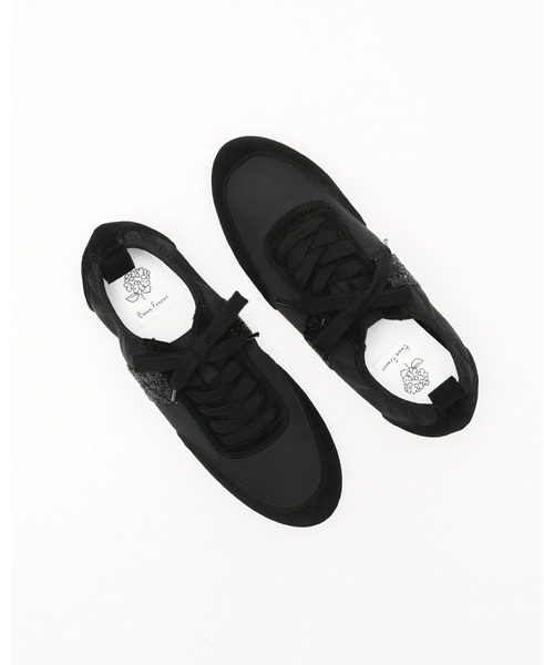 グリッターライン レースアップ スニーカー（スニーカー）｜Emma