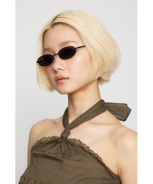 LAGUA GEM（ラグアジェム）の「METAL FLAME アイウェア（サングラス・レディース・ブラック/シルバー・FREE）」の9枚目の写真