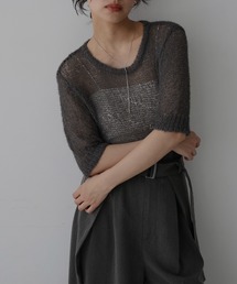 hellam（へラム）の「シアーニットプルオーバー（ニット/セーター）」
