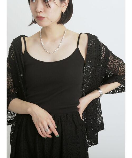 sm2rhythm（サマンサモスモスリズム）の「レースオープンシャツ（シャツ/ブラウス・レディース・オフホワイト/ブラック・F）」の19枚目の写真