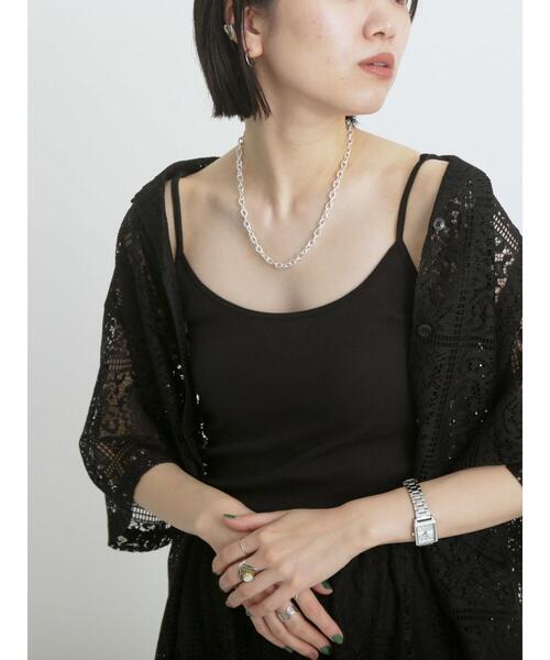 sm2rhythm（サマンサモスモスリズム）の「レースオープンシャツ（シャツ/ブラウス・レディース・オフホワイト/ブラック・F）」の18枚目の写真
