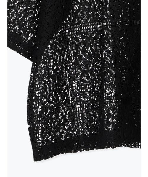 sm2rhythm（サマンサモスモスリズム）の「レースオープンシャツ（シャツ/ブラウス・レディース・オフホワイト/ブラック・F）」の5枚目の写真