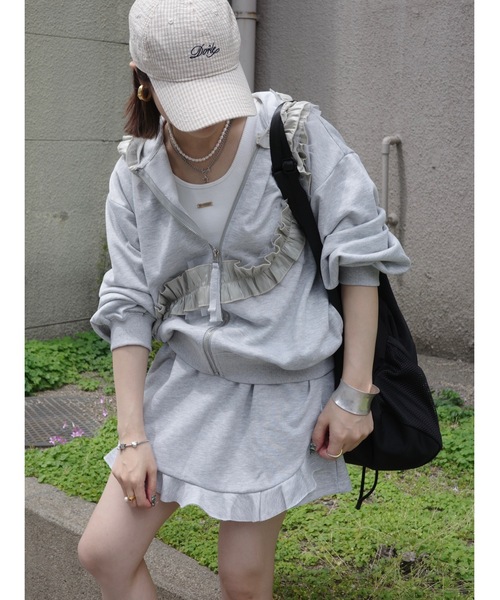 jumelle（ジュメロ）の「sweat culotte（スウェットパンツ・レディース・グレー・FREE）」の9枚目の写真