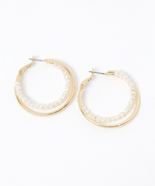 LAKOLE（ラコレ）の「パールメタルコンビピアス / 459800（ピアス（両耳用）・レディース・その他1/その他2・FREE）」の2枚目の写真