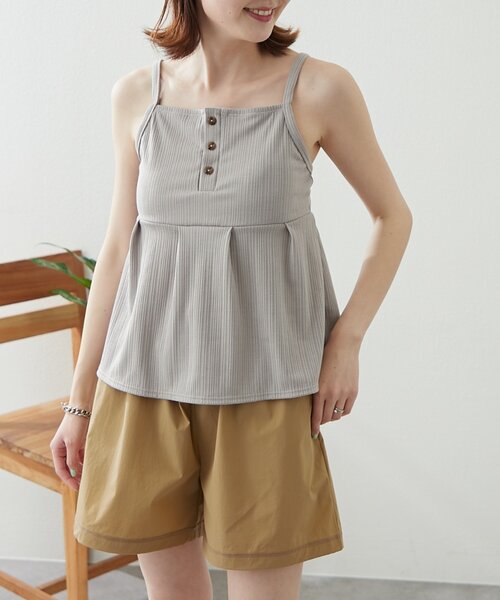 CIAOPANIC TYPY（チャオパニックティピー）の「【WEB限定】ランダムリブペプラム水着3点セット（水着・レディース・グレー/ブラック/ブラウン・X-LARGE/LARGE/MEDIUM）」の4枚目の写真