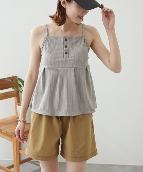 CIAOPANIC TYPY（チャオパニックティピー）の「【WEB限定】ランダムリブペプラム水着3点セット（水着・レディース・グレー/ブラック/ブラウン・X-LARGE/LARGE/MEDIUM）」の6枚目の写真