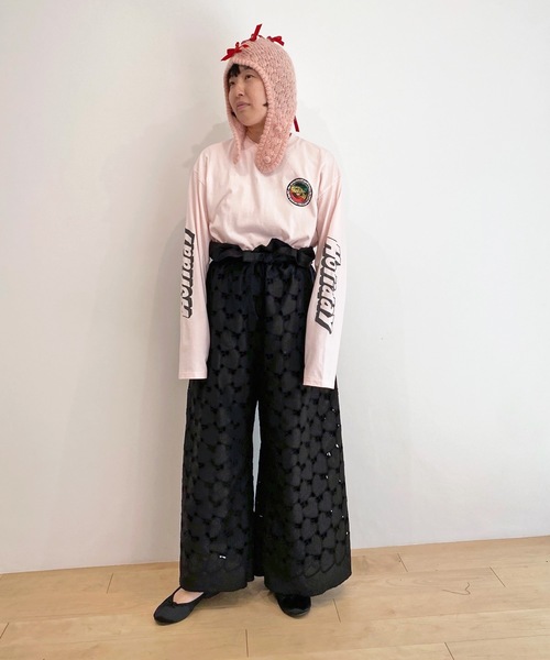 HOLIDAY（ホリデイ）の「SUPER FINE L/S T-SHIRT (RASTER CIRCLE) スーパーファインロングスリーブTシャツ (ラスタサークル)（Tシャツ/カットソー・レディース・ブラック/ベビーピンク/ホワイト・S/XL）」の13枚目の写真