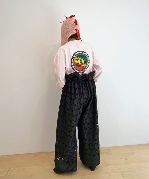 HOLIDAY（ホリデイ）の「SUPER FINE L/S T-SHIRT (RASTER CIRCLE) スーパーファインロングスリーブTシャツ (ラスタサークル)（Tシャツ/カットソー・レディース・ブラック/ベビーピンク/ホワイト・S/XL）」の12枚目の写真