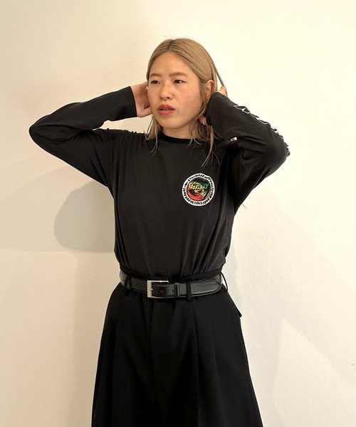 HOLIDAY（ホリデイ）の「SUPER FINE L/S T-SHIRT (RASTER CIRCLE) スーパーファインロングスリーブTシャツ (ラスタサークル)（Tシャツ/カットソー・レディース・ブラック/ベビーピンク/ホワイト・S/XL）」の11枚目の写真